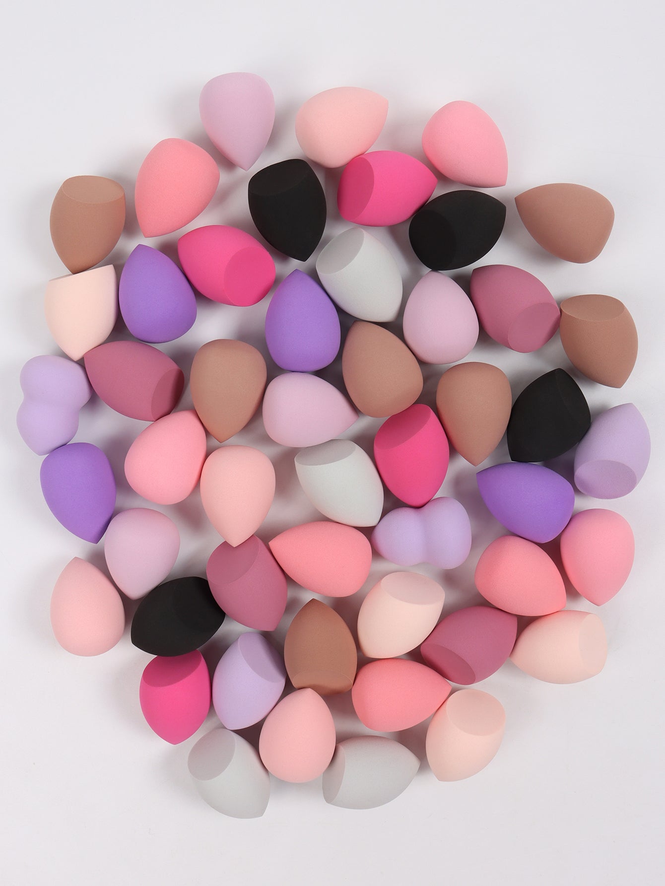 Beauty Sponge Set Pieces for Liquid, Cream & Powder Makeup Random Colors & Shapes