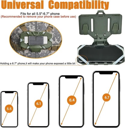 Tactical MOLLE Phone Holder with Folding Navigation Board Mount