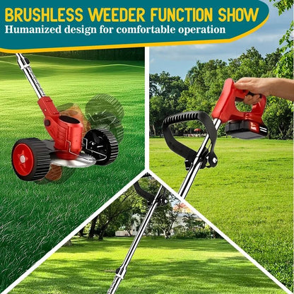 Cordless Electric Grass Trimmer – Lightweight Handheld Garden Weed Eater