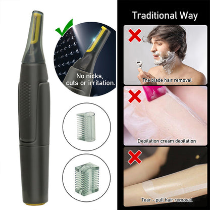 Ultra Thin Precision Nose & Ear Trimmer for Men, Waterproof & Safe Electric Shaver