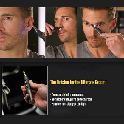 Ultra Thin Precision Nose & Ear Trimmer for Men, Waterproof & Safe Electric Shaver