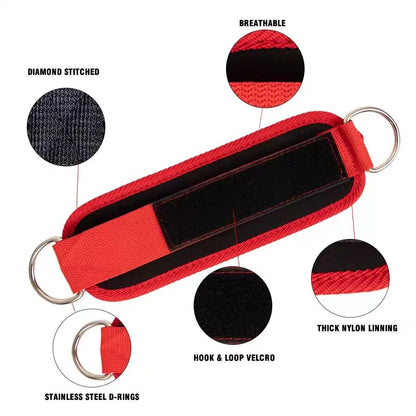 Premium Ankle Straps for Cable Machines Glute & Leg Workout