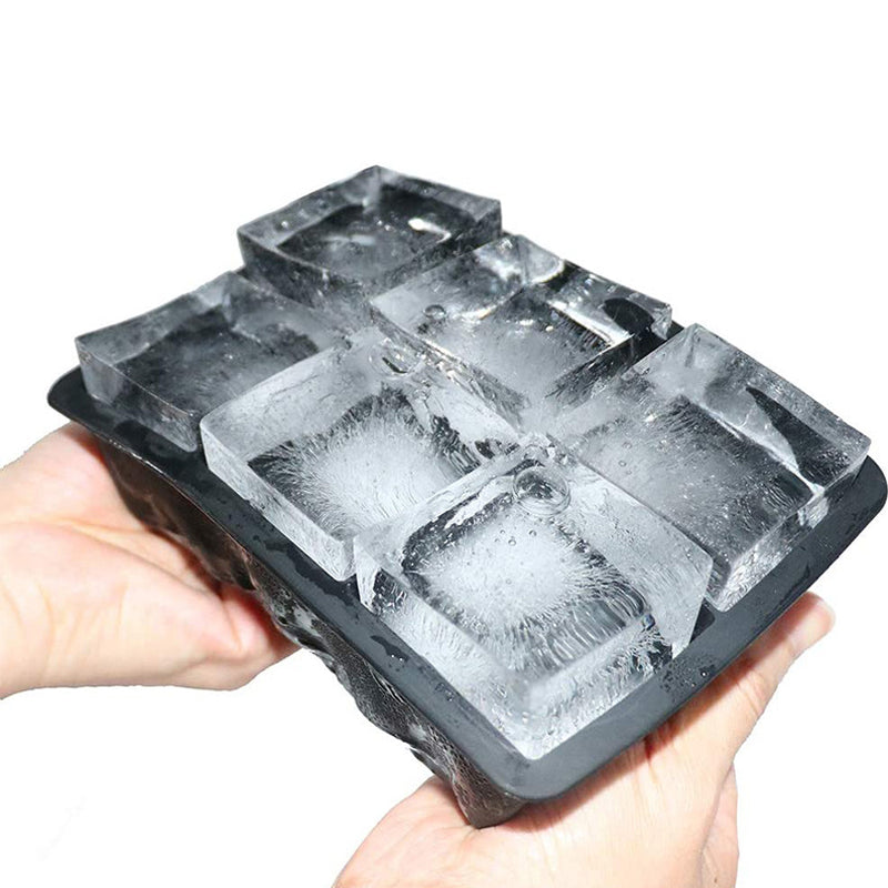 Premium Silicone Ice Cube Tray Large DIY Square Mold for Drinks & Bar Use
