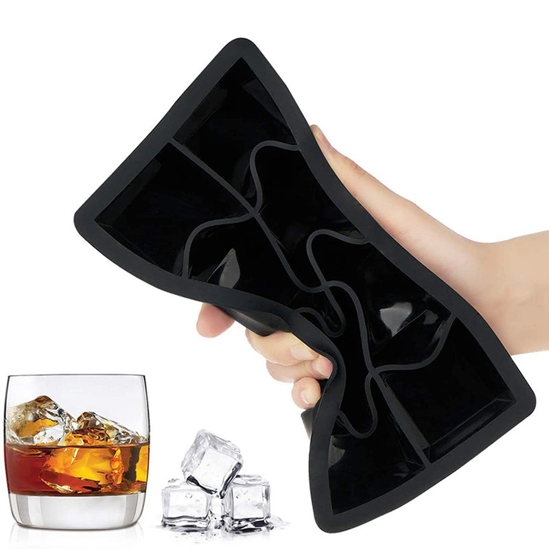 Premium Silicone Ice Cube Tray Large DIY Square Mold for Drinks & Bar Use