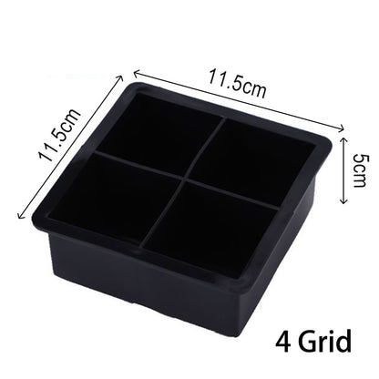 Premium Silicone Ice Cube Tray Large DIY Square Mold for Drinks & Bar Use