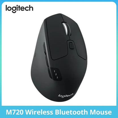 Logitech M720 Triathlon Multi-Device Wireless Mouse | Bluetooth & 2.4GHz Dual-Mode Optical Mouse