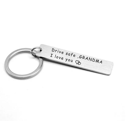 GuardianWing Drive Safe Keychain Angel Wing Pendant Gift for Dad and Loved Ones
