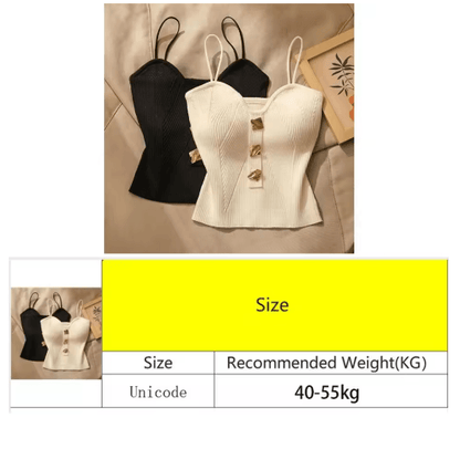 Womens Deep V-Neck Knitted Cami Summer Sleeveless Halter Tank Top
