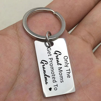 Grandparent Promotion Keychain Soon to Be Grandma and Grandpa Gift
