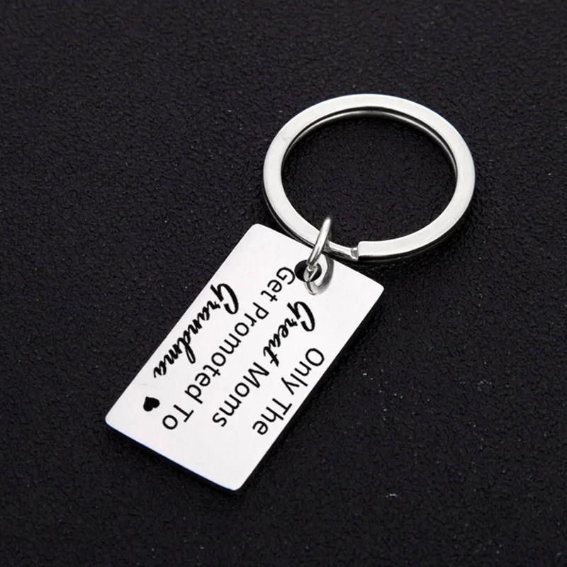 Grandparent Promotion Keychain Soon to Be Grandma and Grandpa Gift