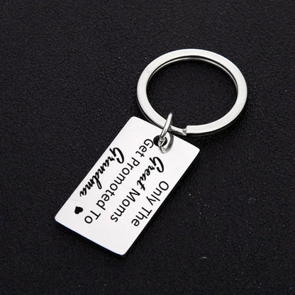 Grandparent Promotion Keychain Soon to Be Grandma and Grandpa Gift