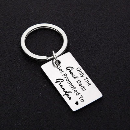 Grandparent Promotion Keychain Soon to Be Grandma and Grandpa Gift