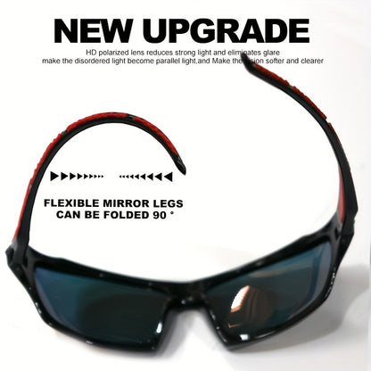 Sports Polarized Sunglasses for Men Glare Reduction for Driving Cycling Fishing