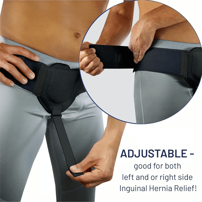 Inguinal Hernia Belt Truss for Men, Adjustable Groin Support for Daily Comfort