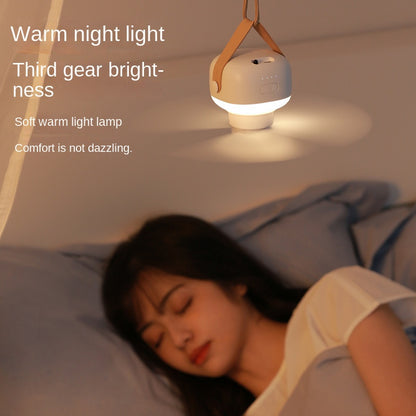 Portable Wireless Mini Ceiling Fan Light with USB Remote Control