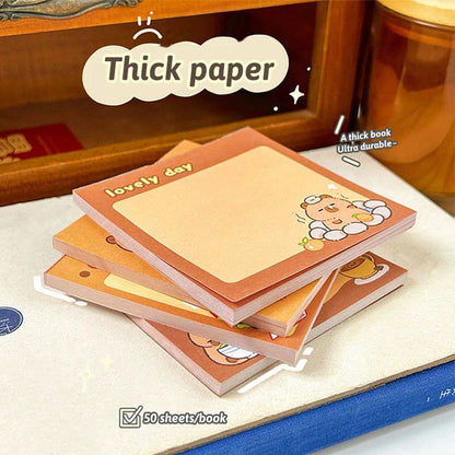 Cute Capybara Memo Pad Set – Cartoon Message Notes & Creative Desk Stickers