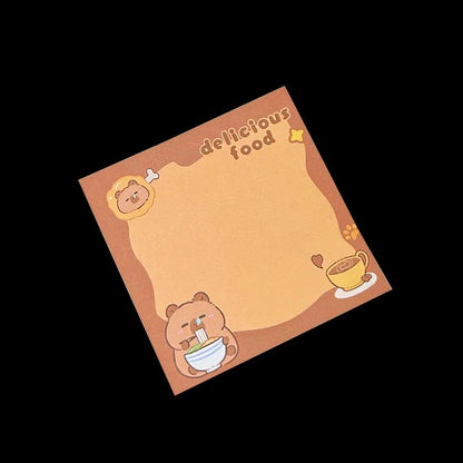 Cute Capybara Memo Pad Set – Cartoon Message Notes & Creative Desk Stickers