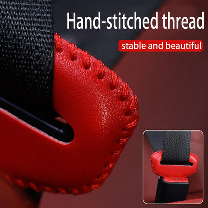 Universal seat belt buckle cover in PU Leather – Anti-Scratch, Quiet-Ride Protector for Car Interiors