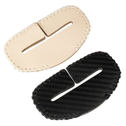 Universal seat belt buckle cover in PU Leather – Anti-Scratch, Quiet-Ride Protector for Car Interiors