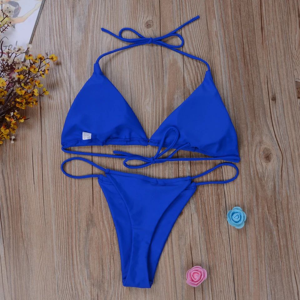 Sexy Side Tie Brazilian Bikini Set for Women