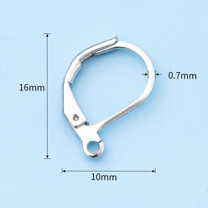 100PCS Genuine 925 Sterling Silver Jewellery Components: Handmade Beading Findings, Earring Hooks, Leverback Earwire Fit
