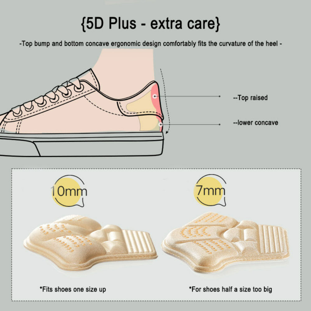 Heel Protectors for Shoes Cushioned Insoles & Size Adjusters