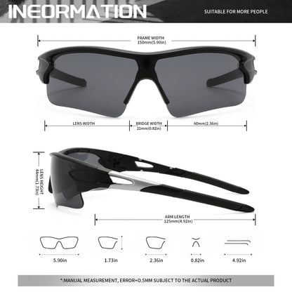 AeroShield UV400 Sports Sunglasses, Ultimate Eye Protection for Cycling & Outdoor Activities