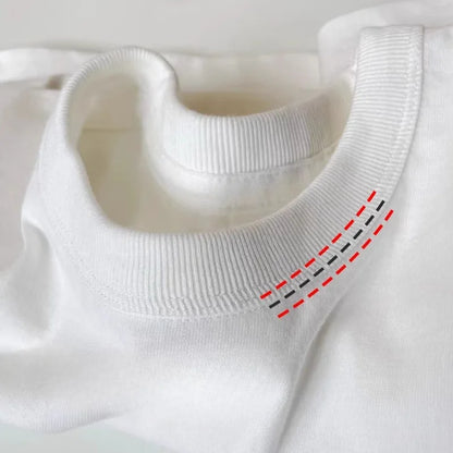 Heavyweight Men's Cotton T Shirt - Breathable Structured Comfort for Daily Wear