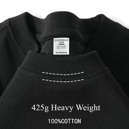 Heavyweight Men's Cotton T-Shirt - Premium Comfort & Breathable Fit for Summer