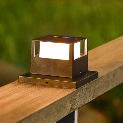 LED Solar Pillar Light | Waterproof Outdoor Column & Fence Post Lamp with Dual-Color Switching