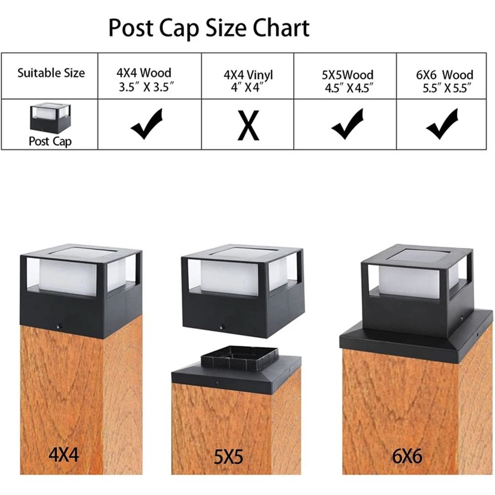 LED Solar Pillar Light | Waterproof Outdoor Column & Fence Post Lamp with Dual-Color Switching