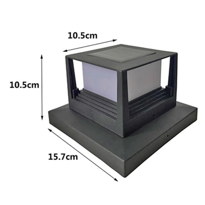 LED Solar Pillar Light | Waterproof Outdoor Column & Fence Post Lamp with Dual-Color Switching