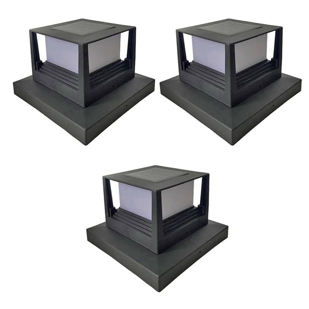 LED Solar Pillar Light | Waterproof Outdoor Column & Fence Post Lamp with Dual-Color Switching