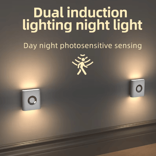 4-Pack Motion Sensor Night Light – USB-C Rechargeable Wireless LED Closet Lights