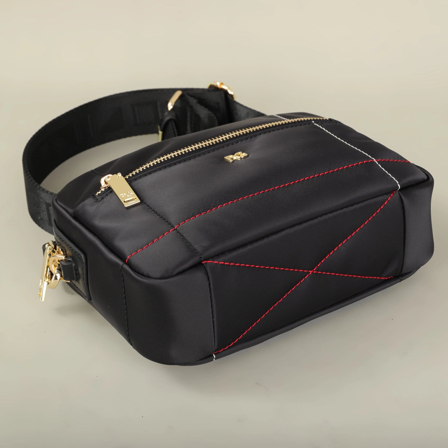 PG Waterproof Folding Square Crossbody Bag for Women