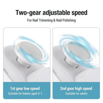 Portable Electric Nail Clipper Grinder Automatic Manicure Tool for Smooth Nail Care