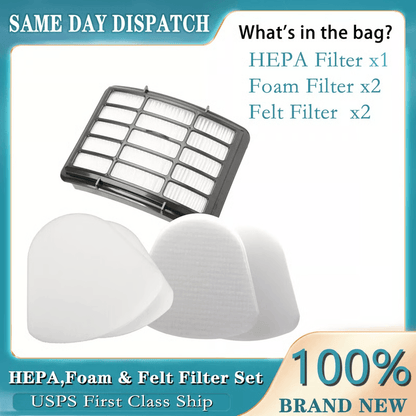 Shark Navigator Lift-Away Filter Set for Restored Suction and Cleaner Home Air