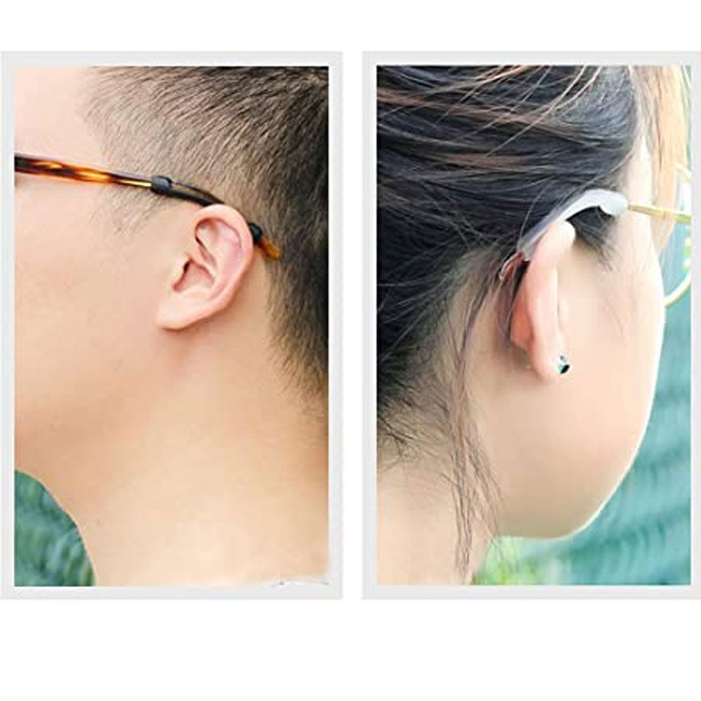 Anti Slip Silicone Temple Tips for Glasses for All Day Comfort and Secure Fit
