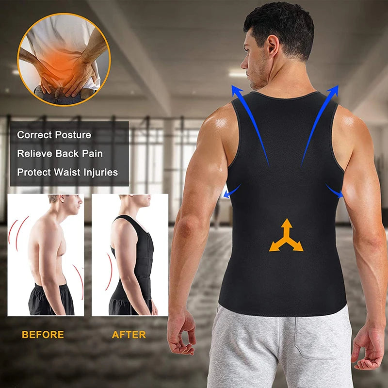 PosturePro Adjustable Back Support Brace - Relieve Back Pain & Improve Posture