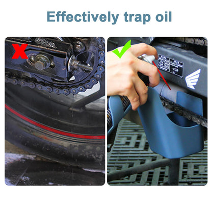 Motorcycle Chain Oil Storage Toolbox Splash Proof, Anti Spray Oil Storage for Bike Chains