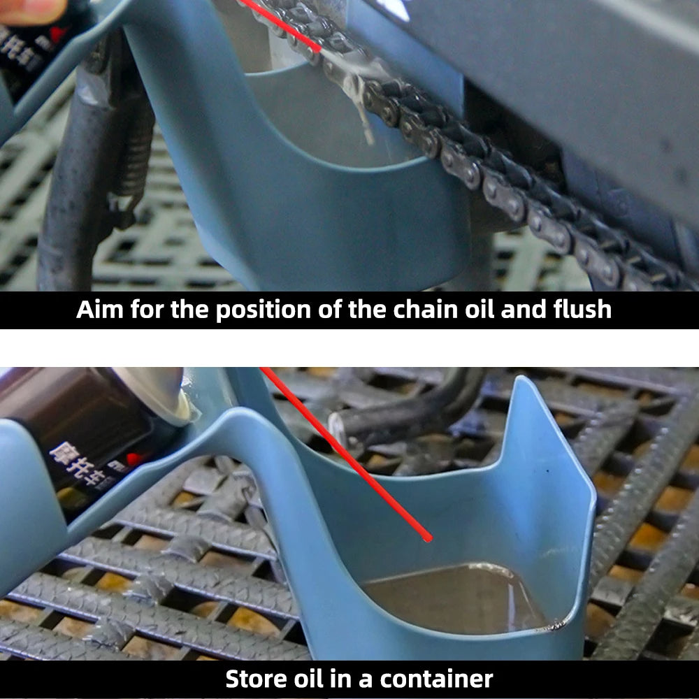 Motorcycle Chain Oil Storage Toolbox Splash Proof, Anti Spray Oil Storage for Bike Chains
