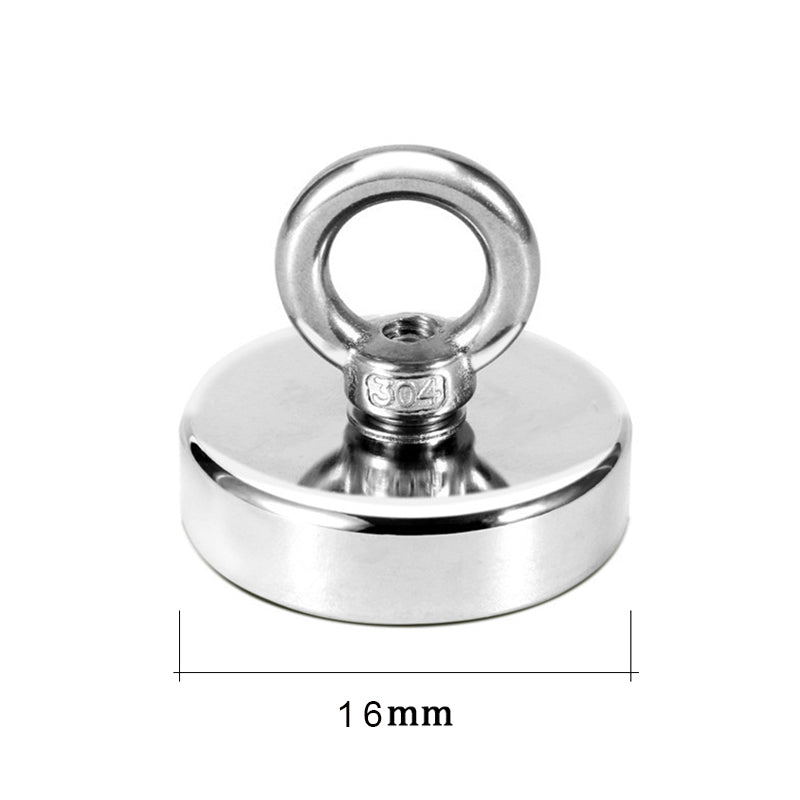 Super Strong Neodymium Fishing Magnet with Eyebolt for Salvage and Magnetic Fishing Heavy Duty Hook
