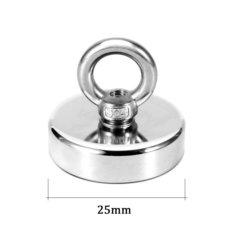 Super Strong Neodymium Fishing Magnet with Eyebolt for Salvage and Magnetic Fishing Heavy Duty Hook