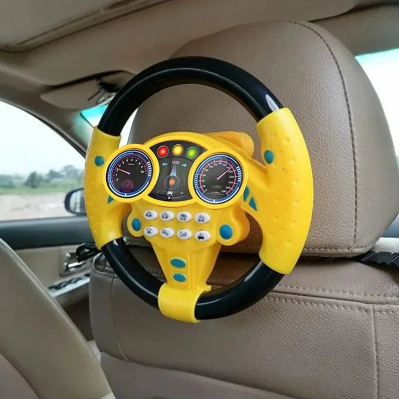 Baby Steering Wheel Toy with Lights and Sounds for Toddlers