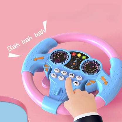 Baby Steering Wheel Toy with Lights and Sounds for Toddlers
