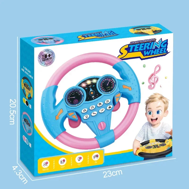 Baby Steering Wheel Toy with Lights and Sounds for Toddlers