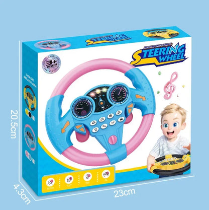 Baby Steering Wheel Toy with Lights and Sounds for Toddlers