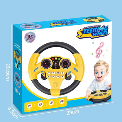 Baby Steering Wheel Toy with Lights and Sounds for Toddlers