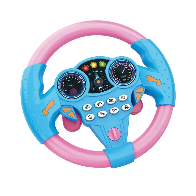 Baby Steering Wheel Toy with Lights and Sounds for Toddlers