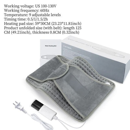 Cozy Electric Heating Pad Blanket for Back Neck and Shoulder Pain Relief